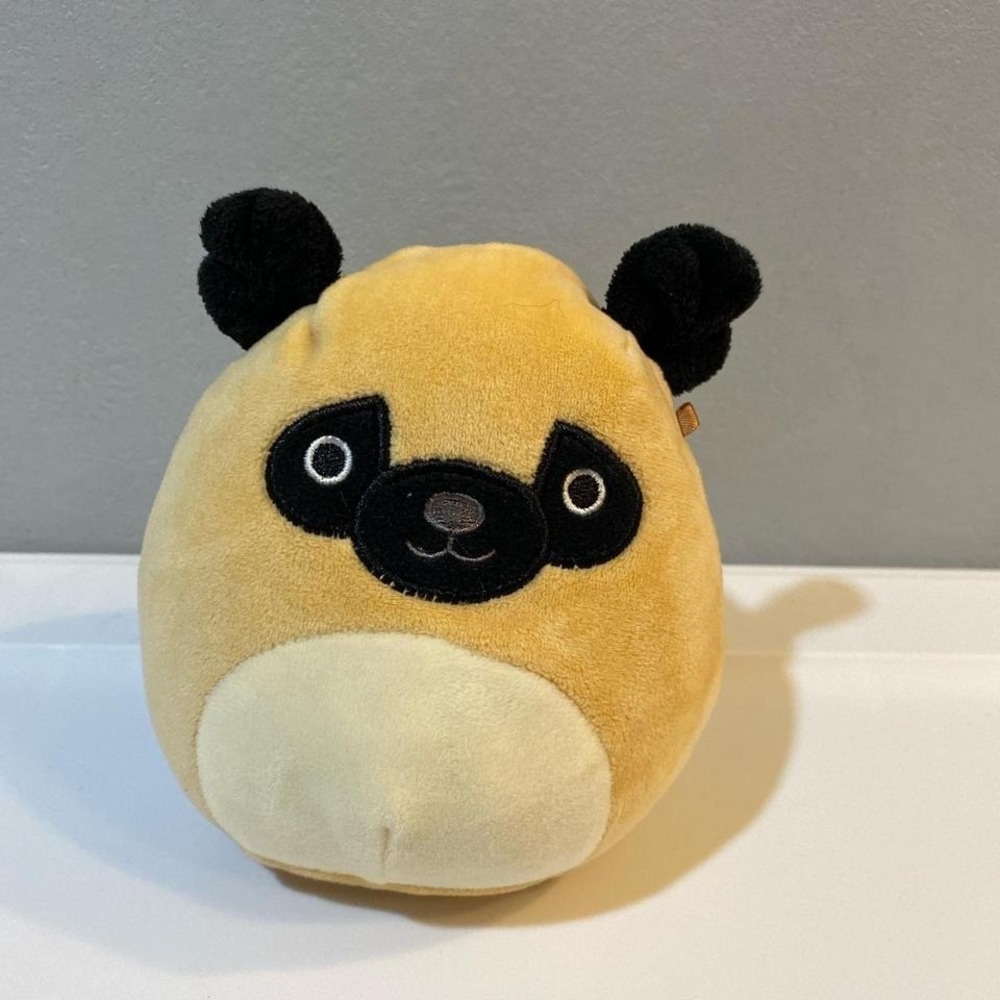 6"‎ Yellow and Black Pug Squishmallow